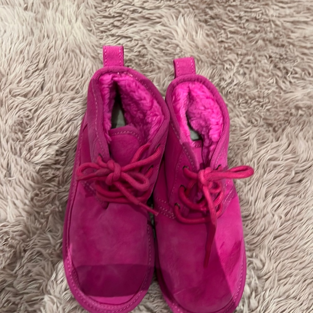 Pink UGG snow boots. Almost brand new
